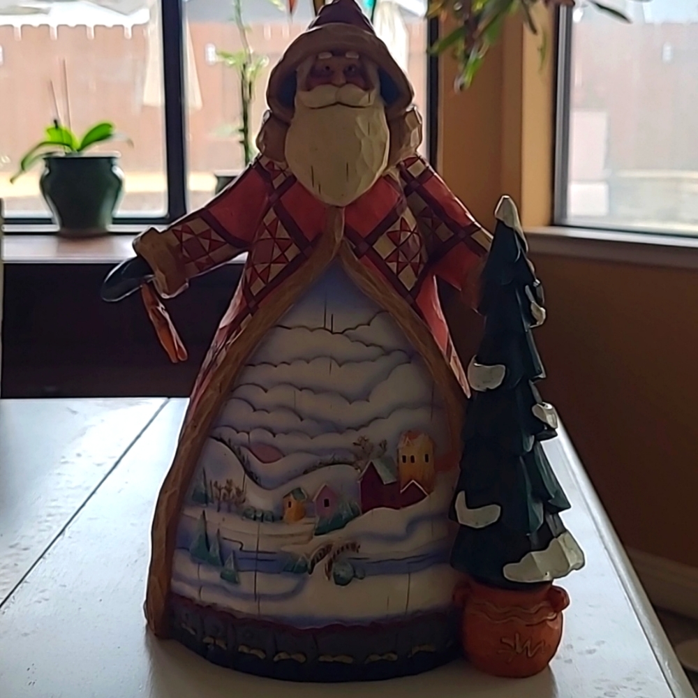 COPY - Jim Shore "Dashing Through The Snow" Santa figurine.